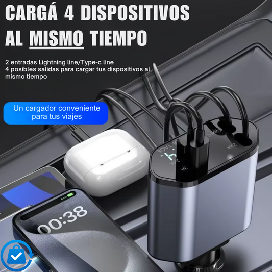 AutoVolt™ Cargador Coche iPhone & Android – Alta Calidad Premium®