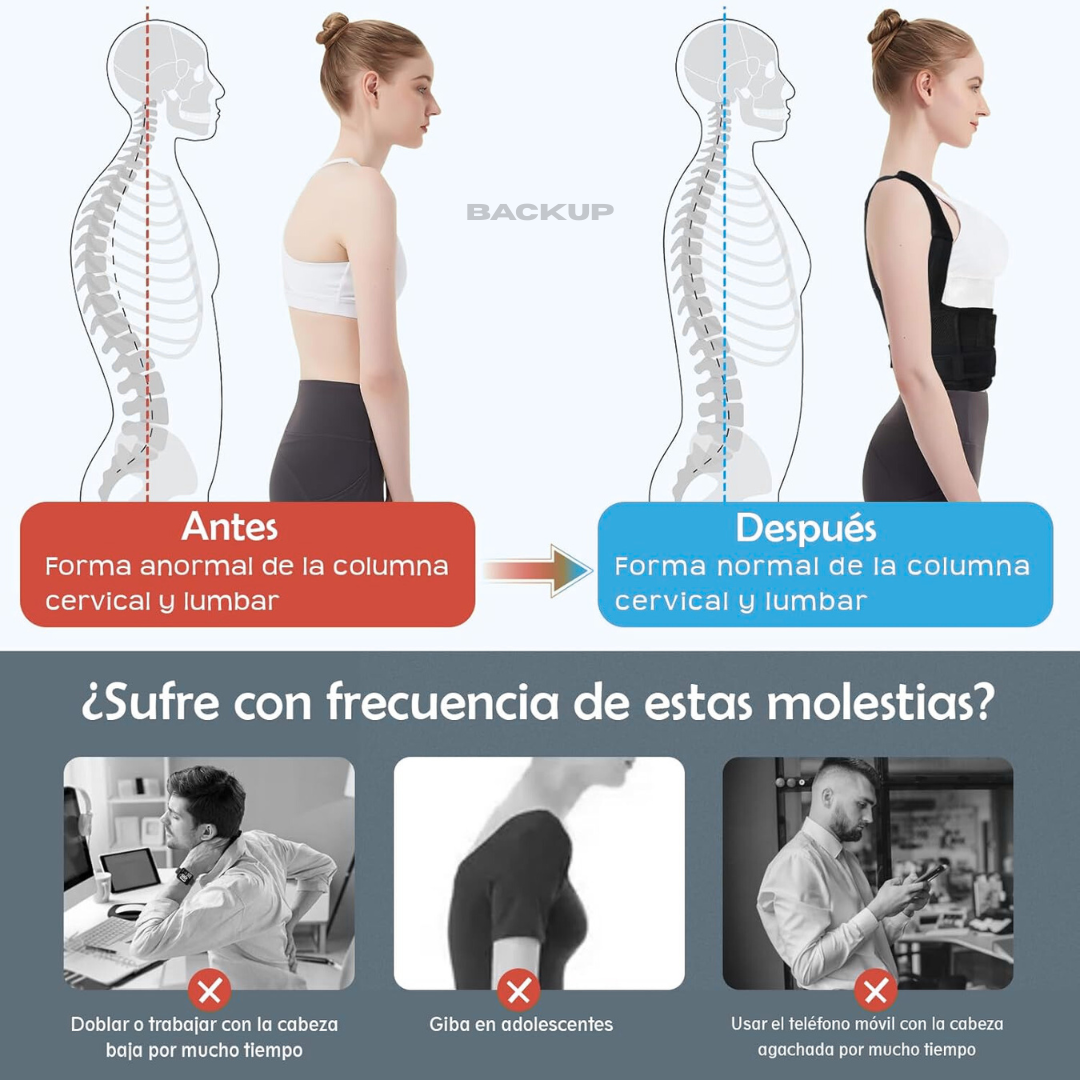 PosturePro™ Corrector de Postura Ergonómico Premium