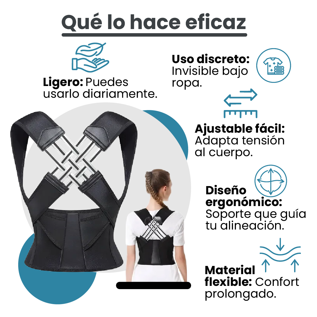 PosturePro™ Corrector de Postura Ergonómico Premium
