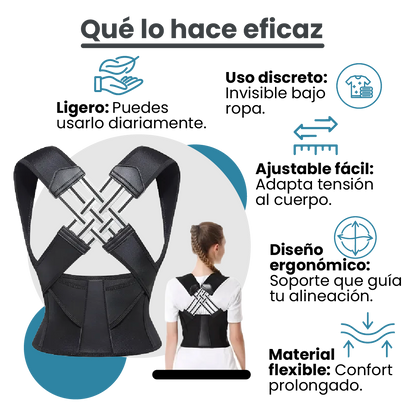 PosturePro™ Corrector de Postura Ergonómico Premium