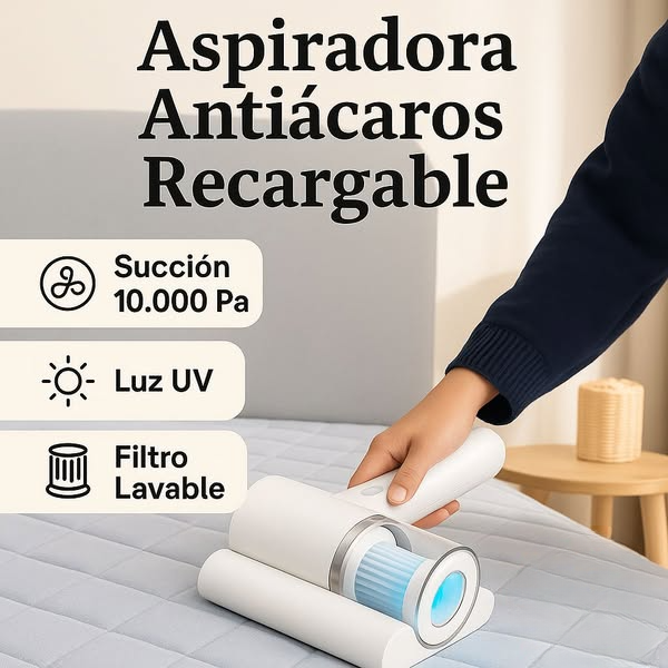 Aspiradora™ Anti-Ácaros | Elimina ácaros y alergias al dormir