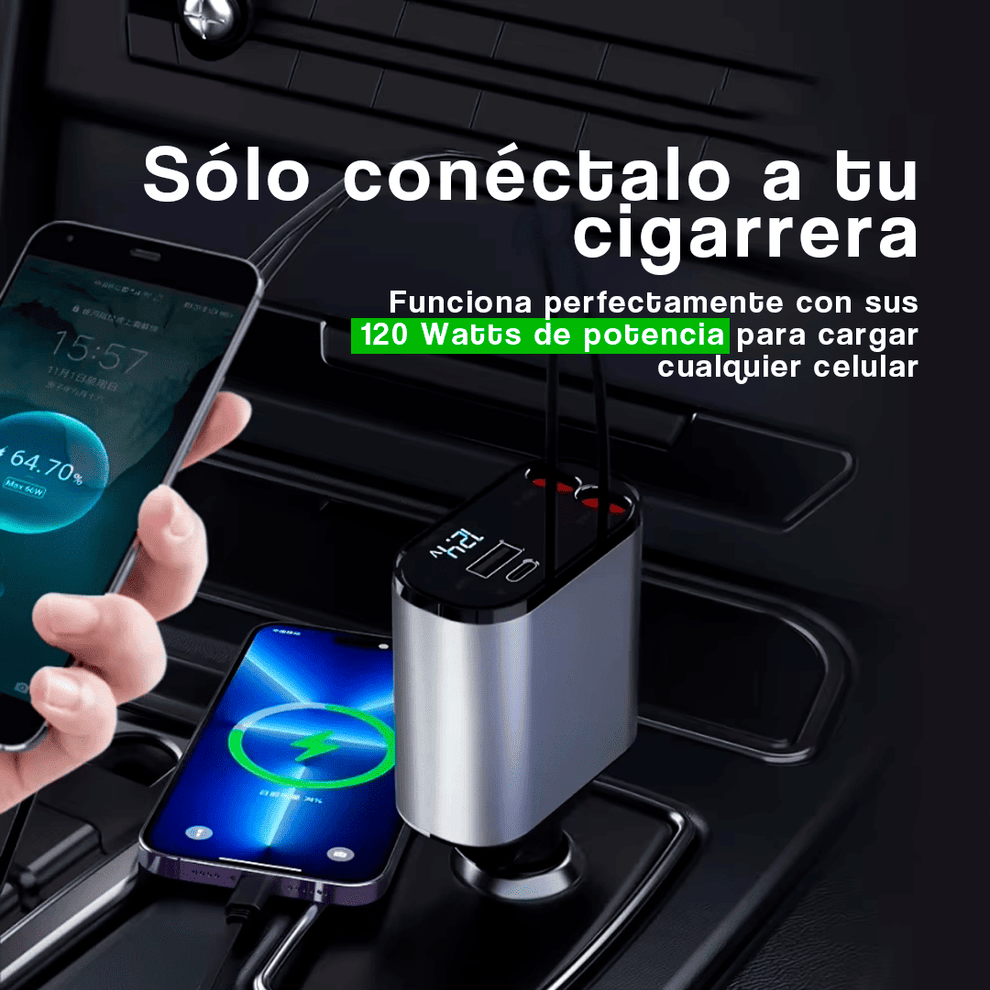 AutoVolt™ Cargador Coche iPhone & Android – Alta Calidad Premium®