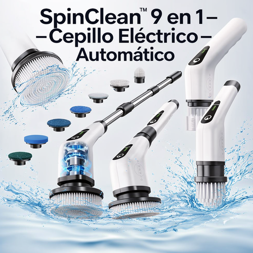 SpinClean™ 9 en 1 |   Cepillo Eléctrico Automático