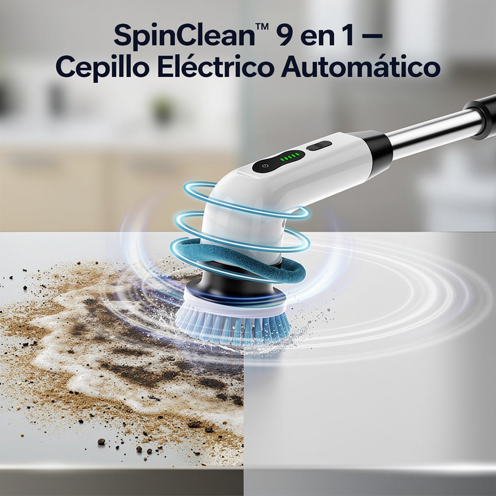SpinClean™ 9 en 1 |   Cepillo Eléctrico Automático