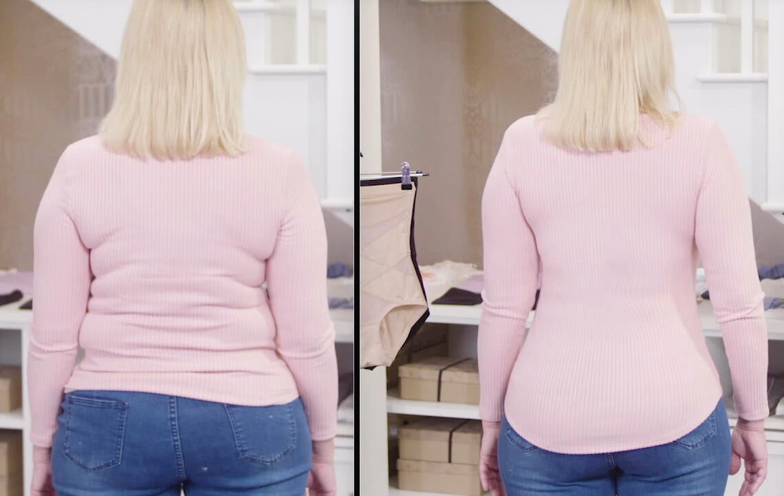 Faja con efecto reductor que define la silueta y realza los glúteos